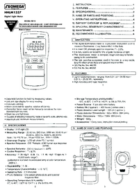Thumbnail of document Manual - HHLM1337 20.0k LUX Handheld Light Meter